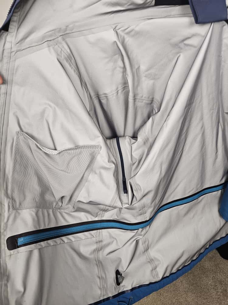 Mens Rab Sharp Edge Pertex Shield AP Full Zip Hooded Alpine Jacket/Coat - L/Large - Blue/Navy