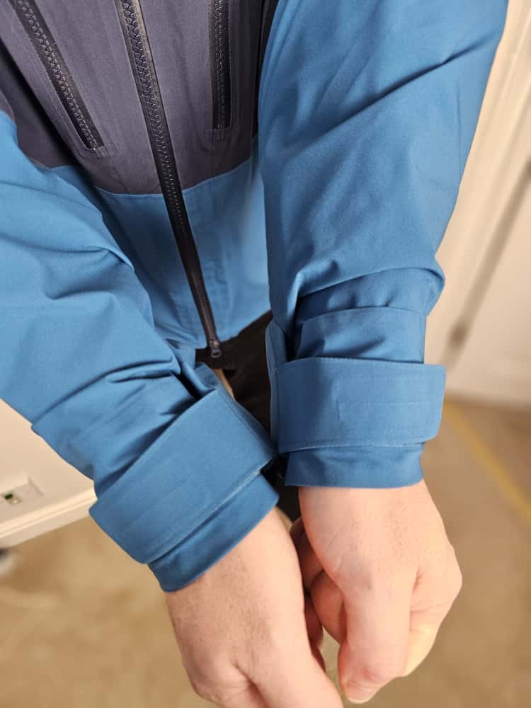 Mens Rab Sharp Edge Pertex Shield AP Full Zip Hooded Alpine Jacket/Coat - L/Large - Blue/Navy