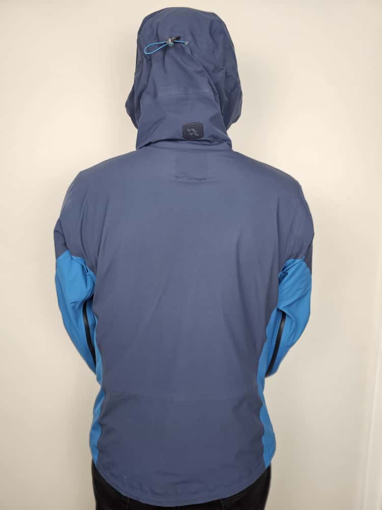 Mens Rab Sharp Edge Pertex Shield AP Full Zip Hooded Alpine Jacket/Coat - L/Large - Blue/Navy