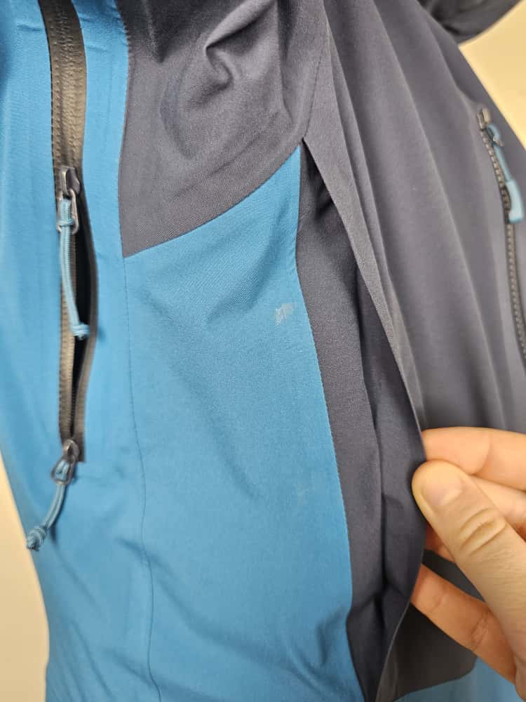 Mens Rab Sharp Edge Pertex Shield AP Full Zip Hooded Alpine Jacket/Coat - L/Large - Blue/Navy