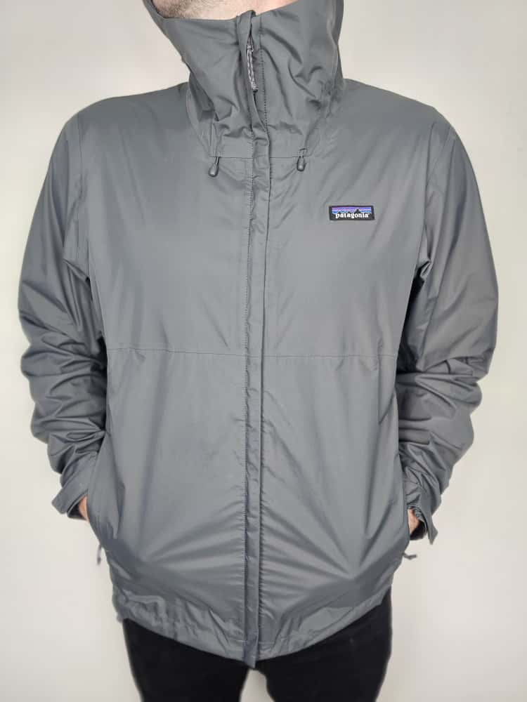 Patagonia Mens H2NO Torrent Shell 3L Taped Seams Full Zip Waterproof Hooded Hiking Jacket - L/Large