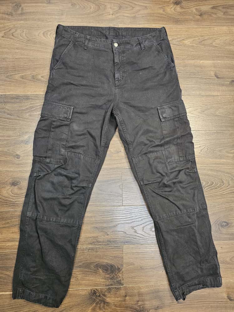 Carharrt Mens Black Cargo Pants/Trousers - W34/L32 - Black