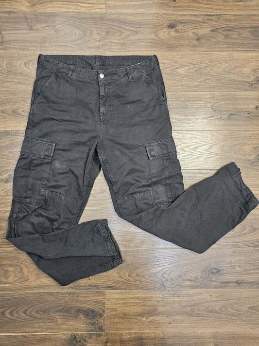 Carharrt Mens Black Cargo Pants/Trousers - W34/L32 - Black