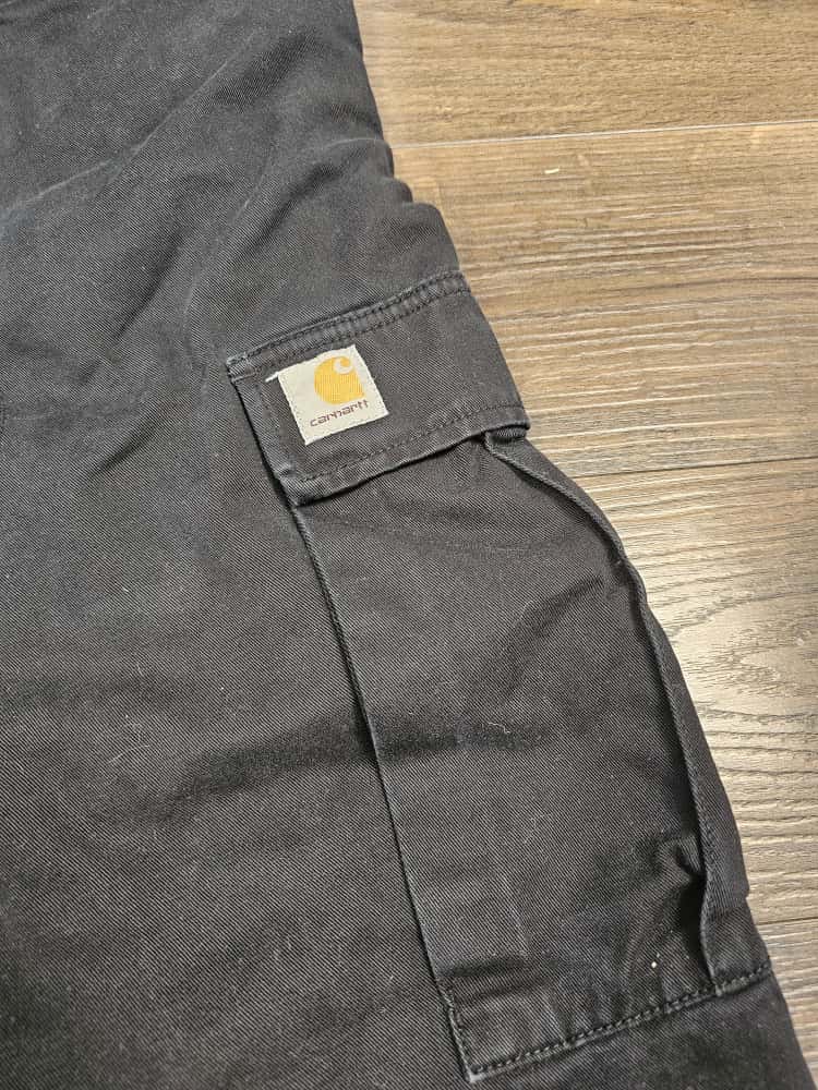 Carharrt Mens Black Cargo Pants/Trousers - W34/L32 - Black