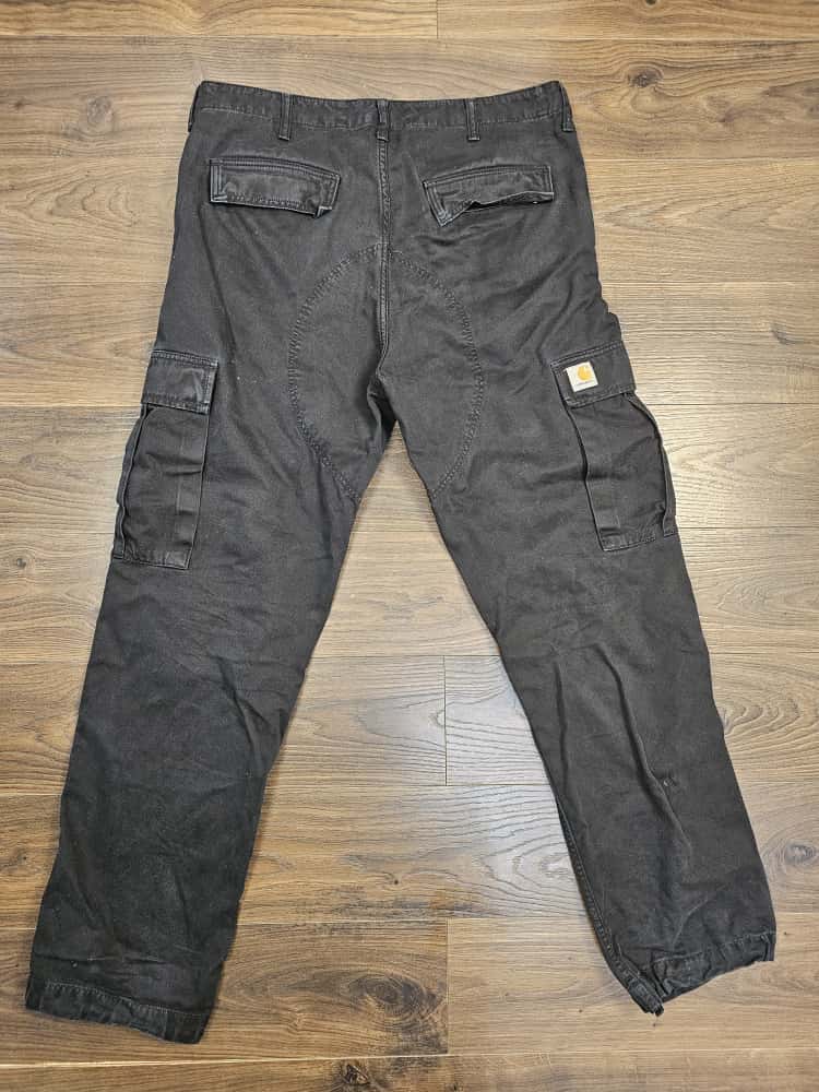 Carharrt Mens Black Cargo Pants/Trousers - W34/L32 - Black