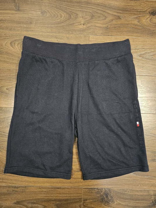 Tommy Hilfiger Mens Embroidered Jogger Style Shorts - L/Large - Navy