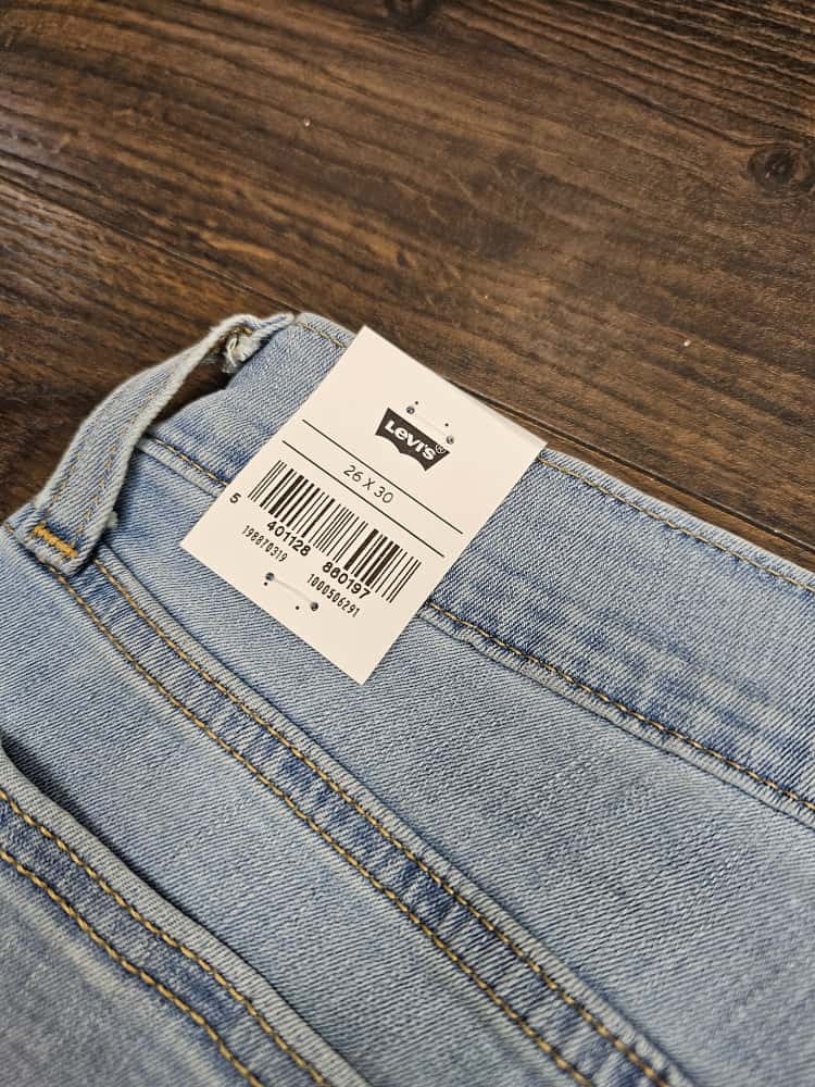 Levi's Womens Boyfriend Fit Mid Rise Tapered Leg Blue Jeans - W26/L30