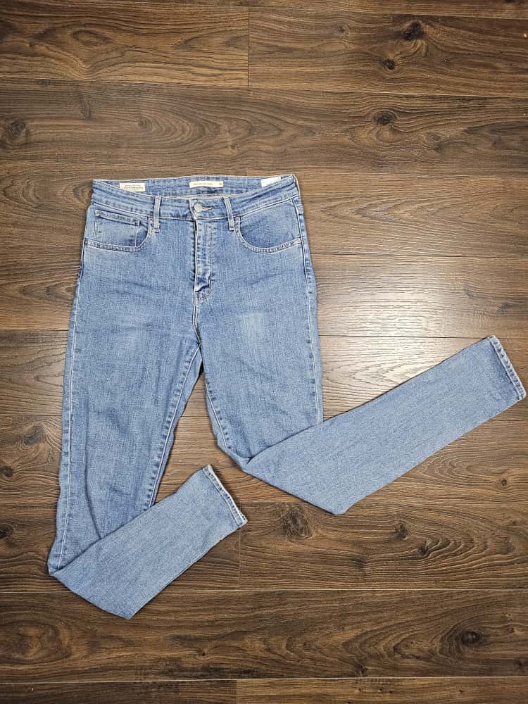 Levi's Womens Blue Jeans 721 High Rise Skinny Fit - W30/32L