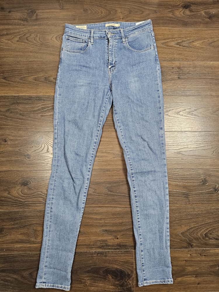 Levi's Womens Blue Jeans 721 High Rise Skinny Fit - W30/32L