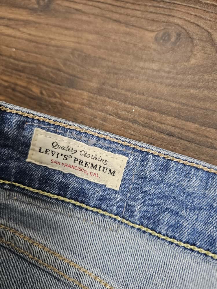 Levi's Womens Blue Jeans 721 High Rise Skinny Fit - W30/32L