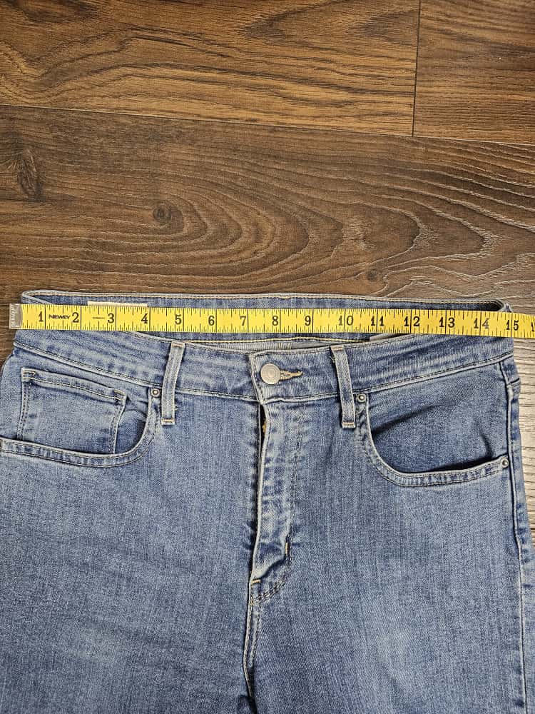 Levi's Womens Blue Jeans 721 High Rise Skinny Fit - W30/32L