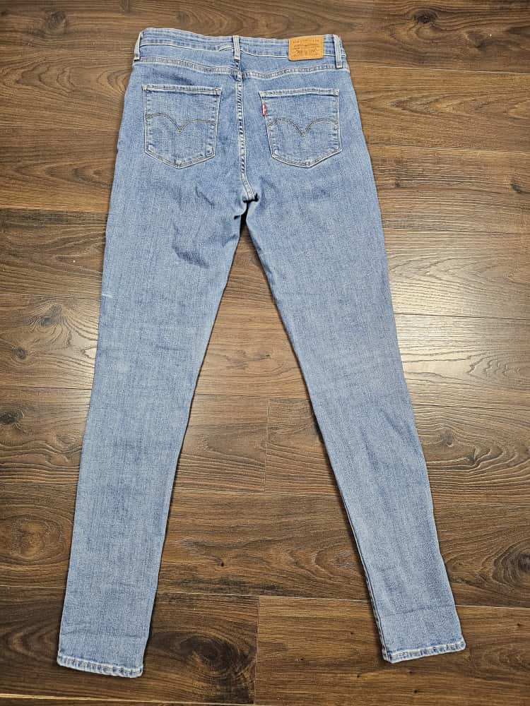 Levi's Womens Blue Jeans 721 High Rise Skinny Fit - W30/32L