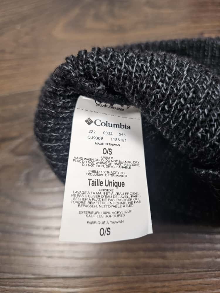Columbia Unisex Knitted Style Beanie/Toque - One Size