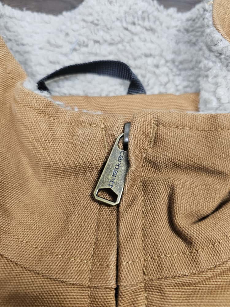 Carharrt Washed Duck Mens Loose Fit Sherpa Lined Gilet/Bodywarmer Workwear - M/Medium L/Large