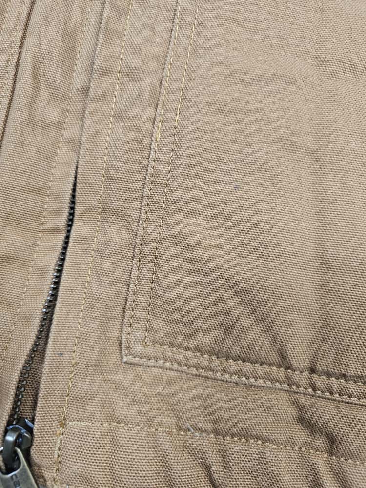 Carharrt Washed Duck Mens Loose Fit Sherpa Lined Gilet/Bodywarmer Workwear - M/Medium L/Large