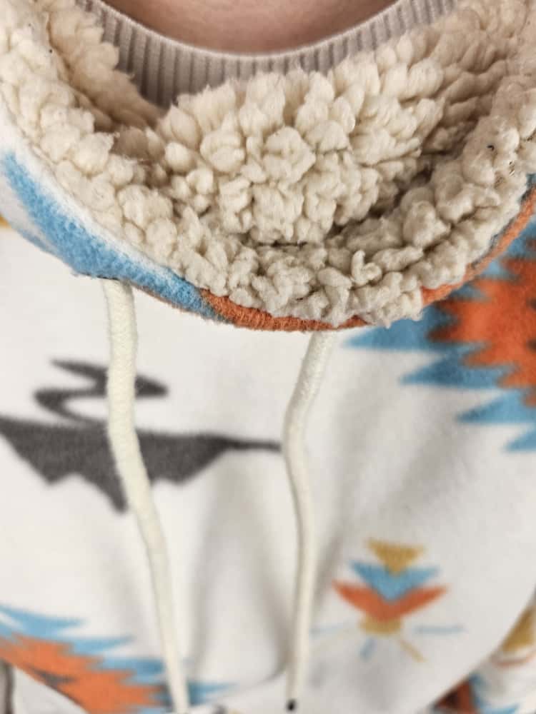 Passenger Womens Funnel Neck Aztec Print Fleece Jumper - S/Small