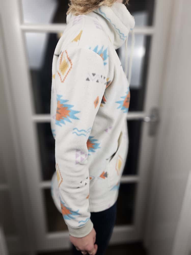 Passenger Womens Funnel Neck Aztec Print Fleece Jumper - S/Small