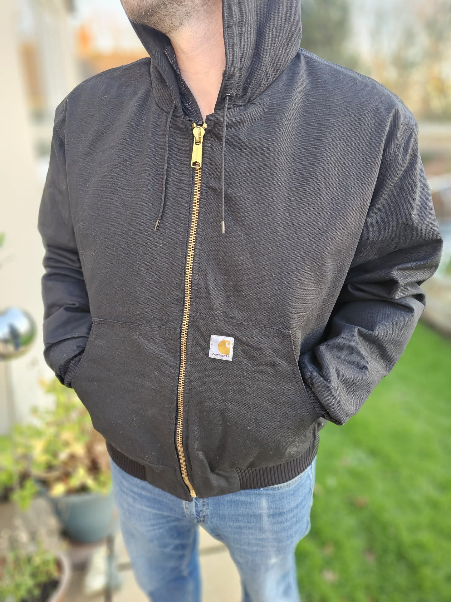 Carharrt Loose Fit Washed Duck Insulated Active Jacket - M/Medium L/Large