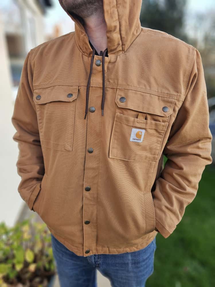Carharrt Mens Tan Arctic Sherpa Lined Utility/Field Jacket - M/Medium L/Large - New without tags