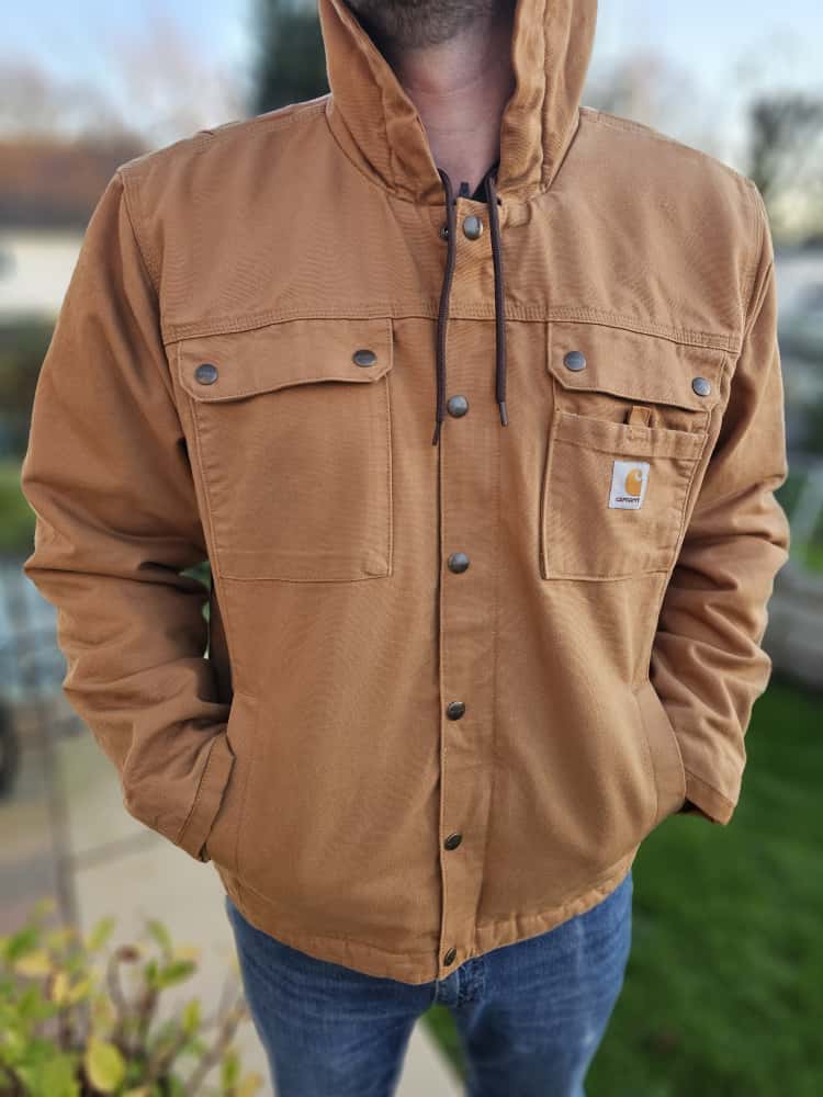 Carharrt Mens Tan Arctic Sherpa Lined Utility/Field Jacket - M/Medium L/Large - New without tags