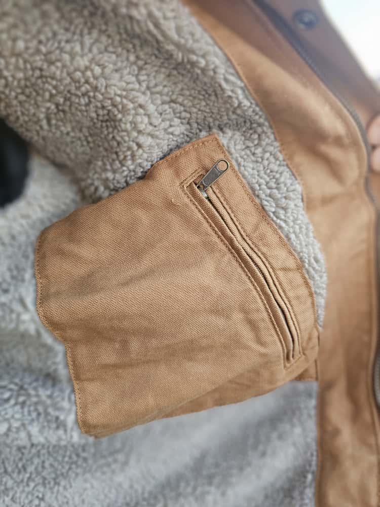 Carharrt Mens Tan Arctic Sherpa Lined Utility/Field Jacket - M/Medium L/Large - New without tags