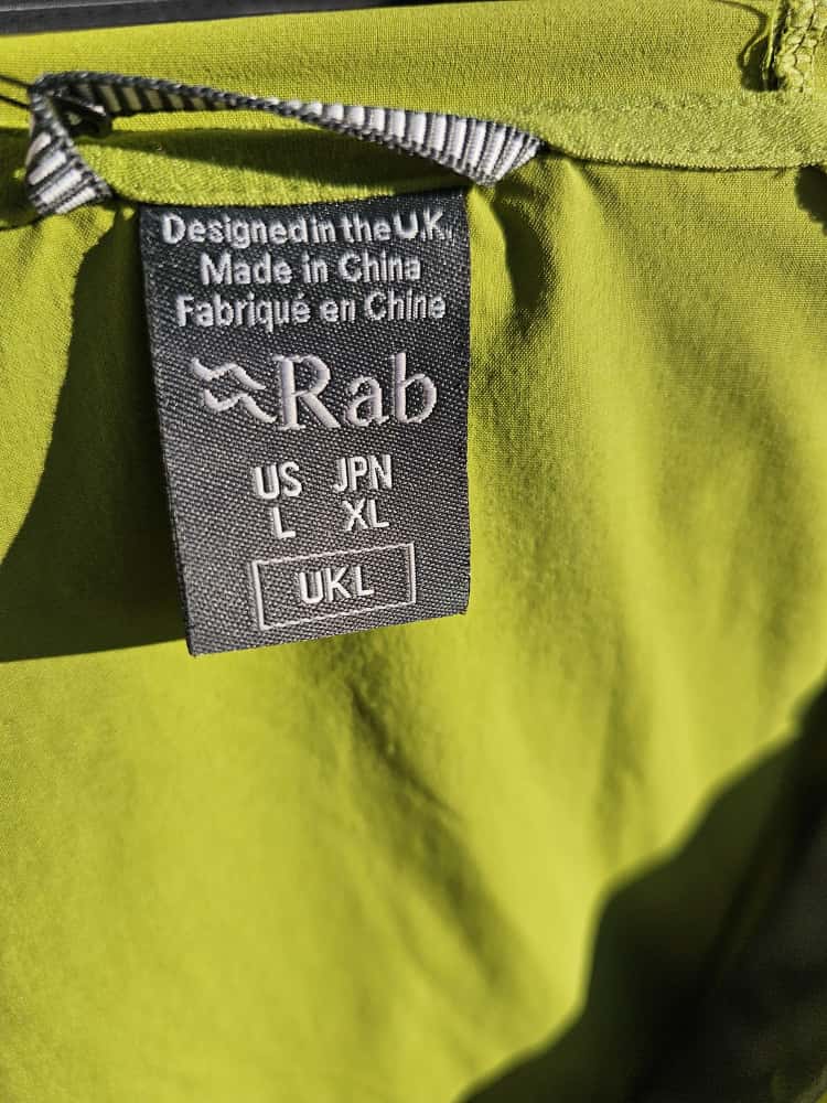 Rab Borealis Green Soft Shell Style Full Zip Hooded Climbing Jacket - L/Large