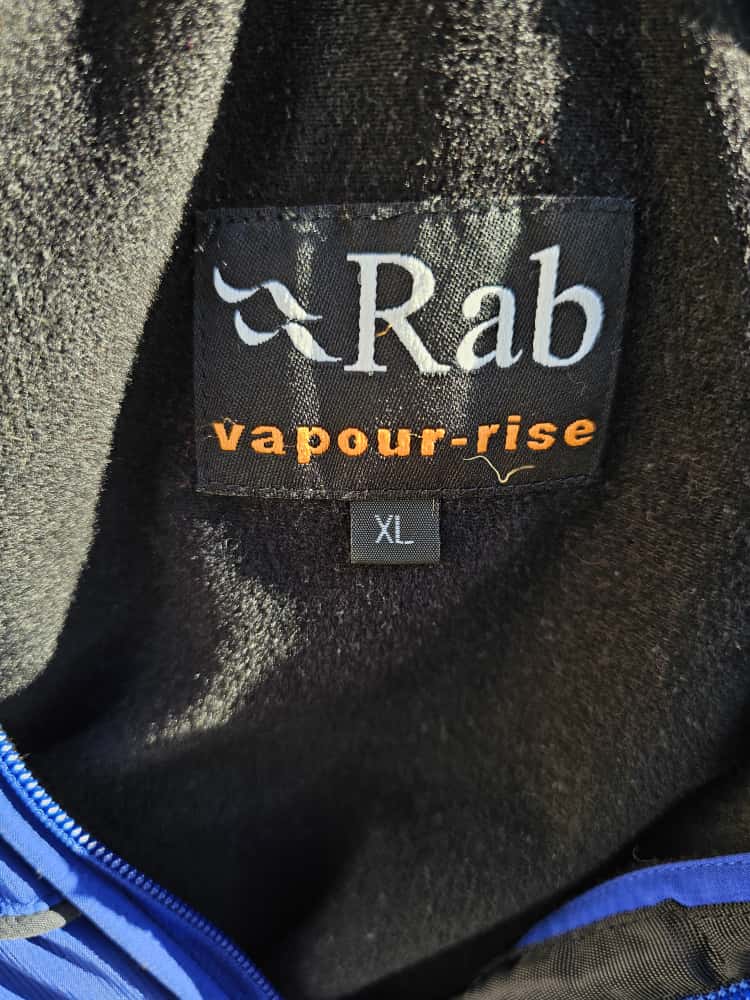 Rab Mens Full Zip Vapour-Rise Fleece Lined Jacket - XL/Extra Large - Blue