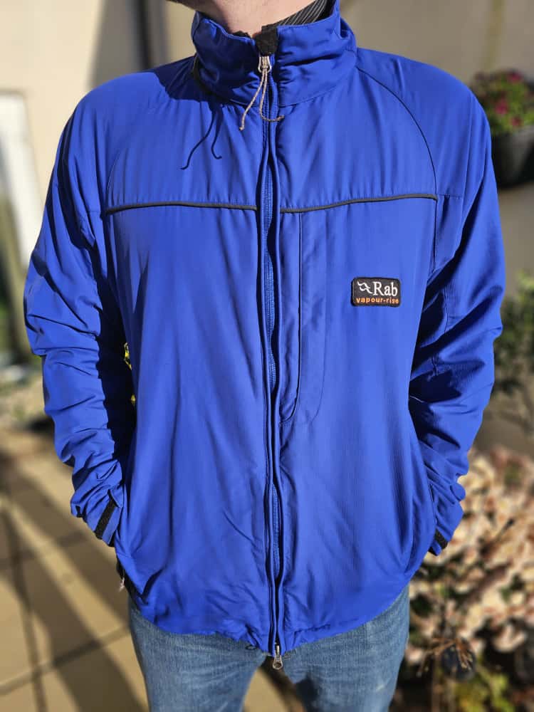 Rab Mens Full Zip Vapour-Rise Fleece Lined Jacket - XL/Extra Large - Blue