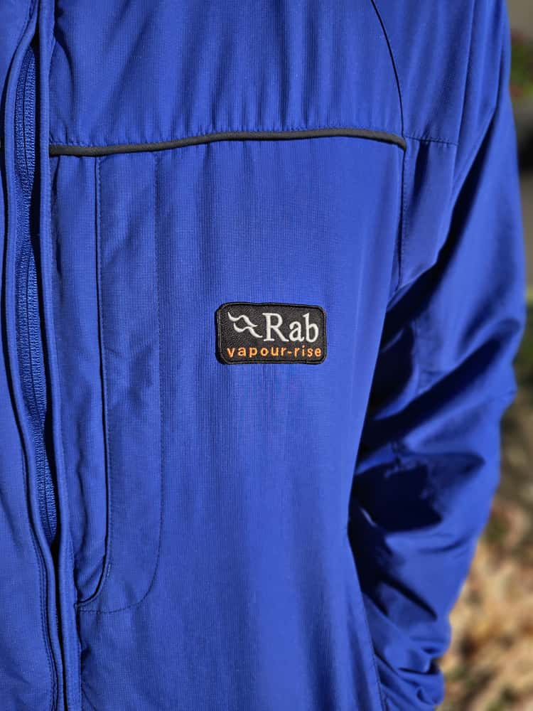 Rab Mens Full Zip Vapour-Rise Fleece Lined Jacket - XL/Extra Large - Blue