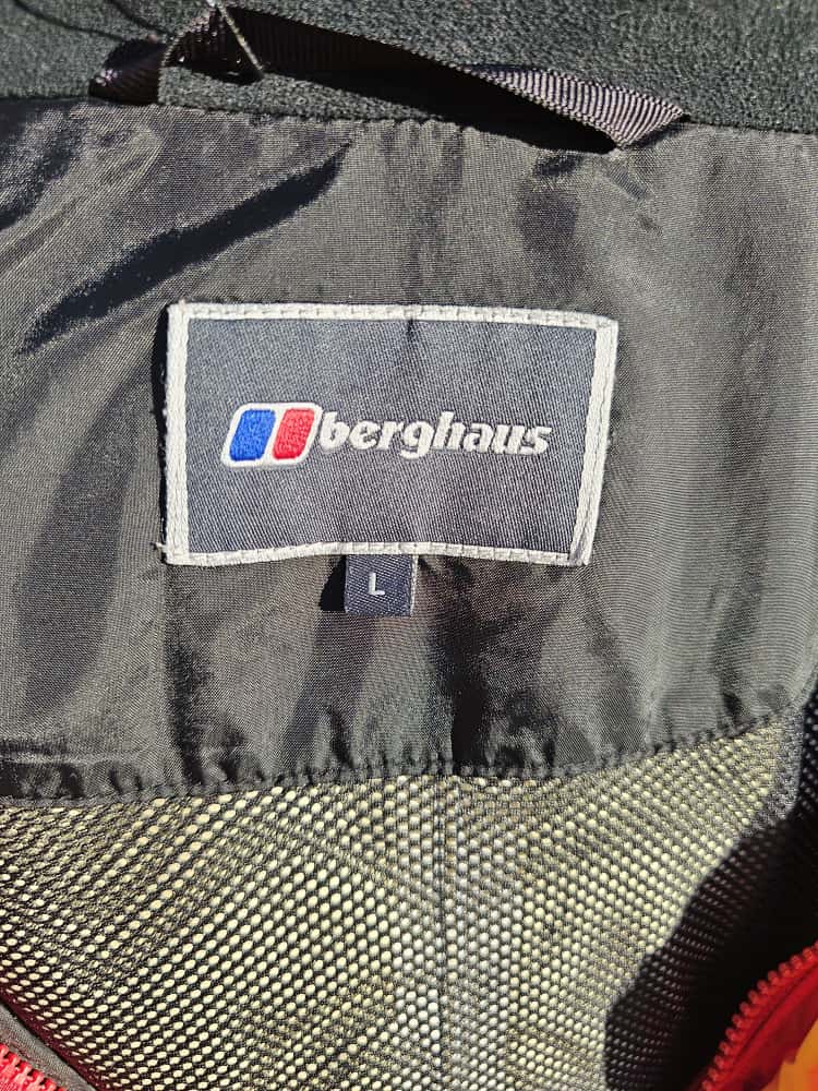 Berghaus Mens Glacier Peak Gore-Tex XCR Full Zip Hooded Jacket/Coat - L/Large - Red/Black/Yellow