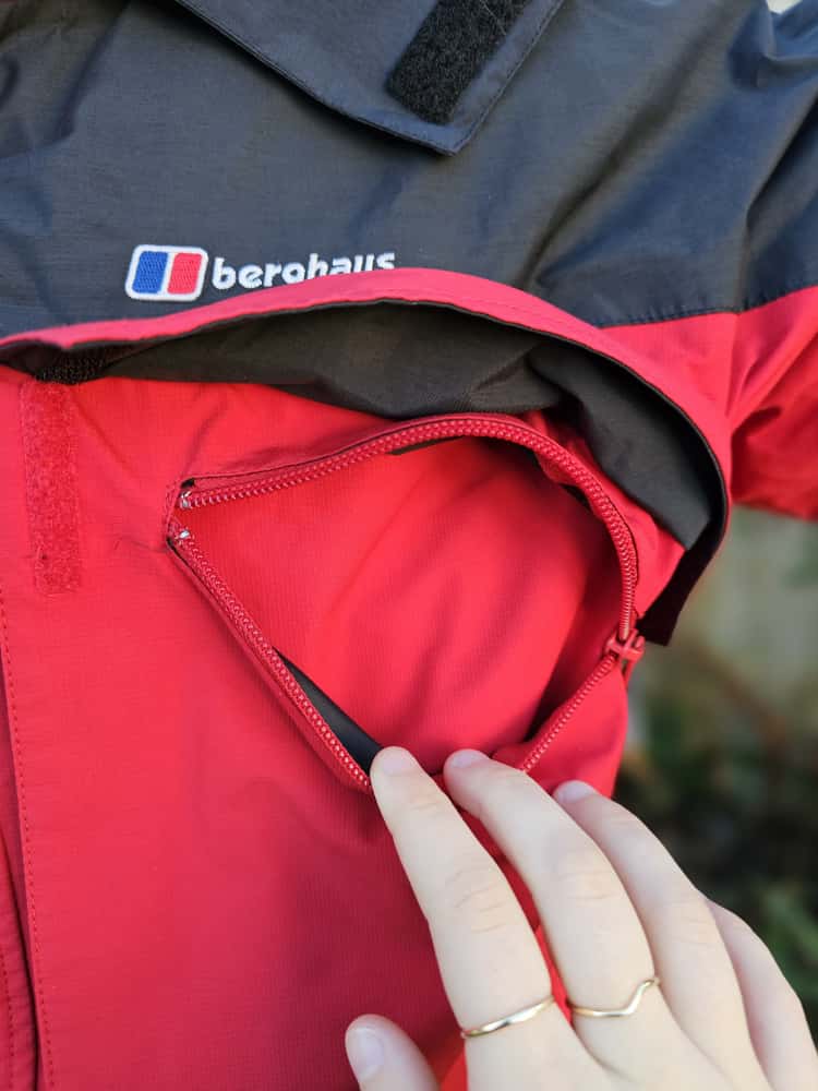 Berghaus Mens Glacier Peak Gore-Tex XCR Full Zip Hooded Jacket/Coat - L/Large - Red/Black/Yellow