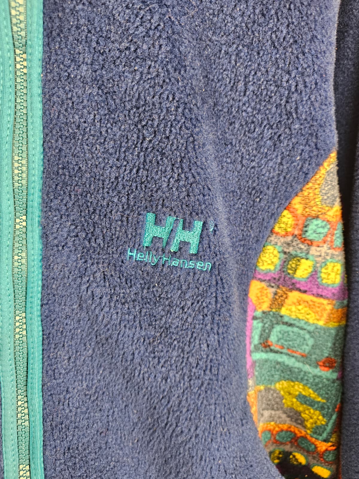 Helly Hansen Super Funky Full Zip Fleece Jacket - XL/Extra Large - Blue/Multicolour - Unisex