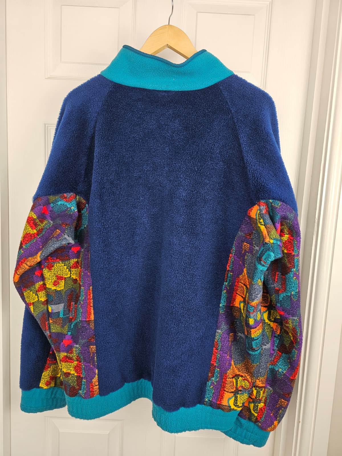 Helly Hansen Super Funky Full Zip Fleece Jacket - XL/Extra Large - Blue/Multicolour - Unisex