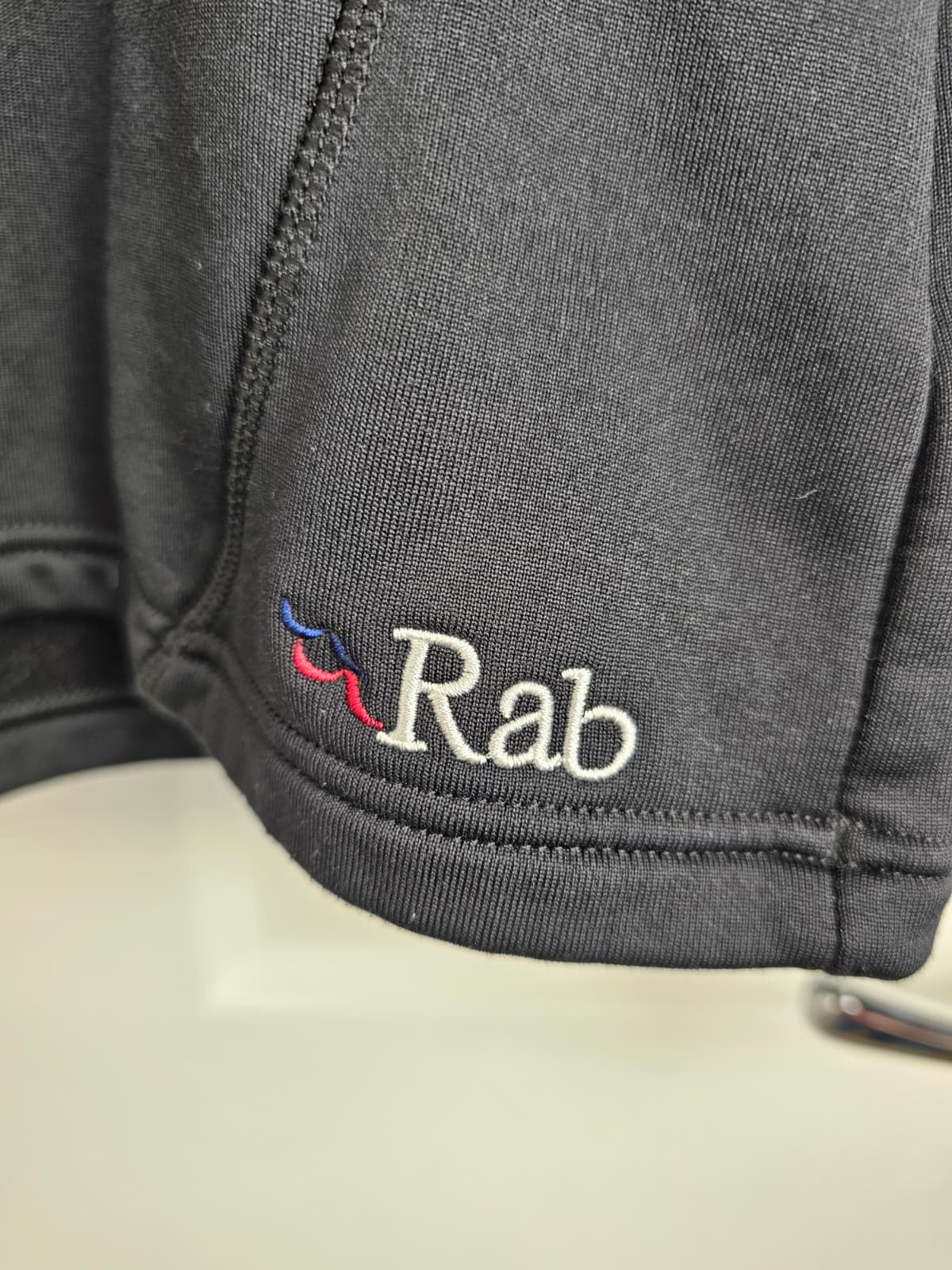 Rab Womens Polartec Power Stretch 1/2 Zip Pullover Fleece Mid Layer Activewear Jumper - 12 - Black