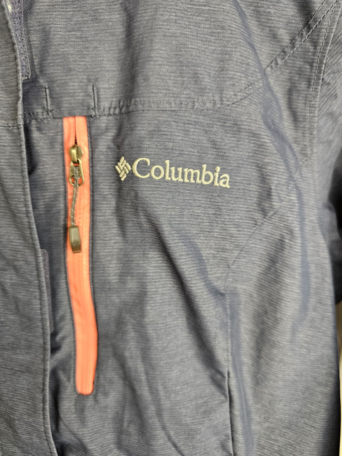 Columbia Womens Omni-Heat Full Zip Hooded Ski/Snowboarding Jacket - S/Small - Navy/Pink