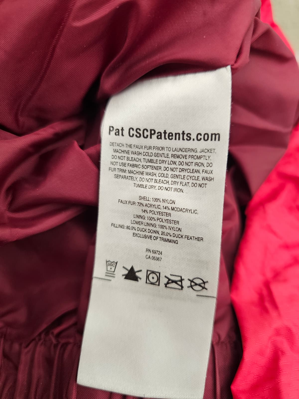 Columbia Omni-Heat Down Full Zip Hooded Ski/Snowboard Winter Jacket/Coat - L/Large - Red