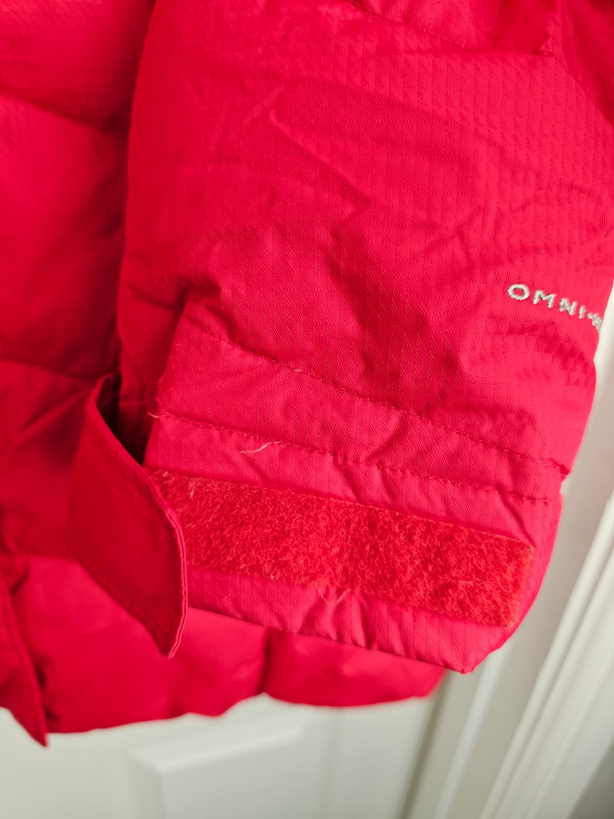 Columbia Omni-Heat Down Full Zip Hooded Ski/Snowboard Winter Jacket/Coat - L/Large - Red