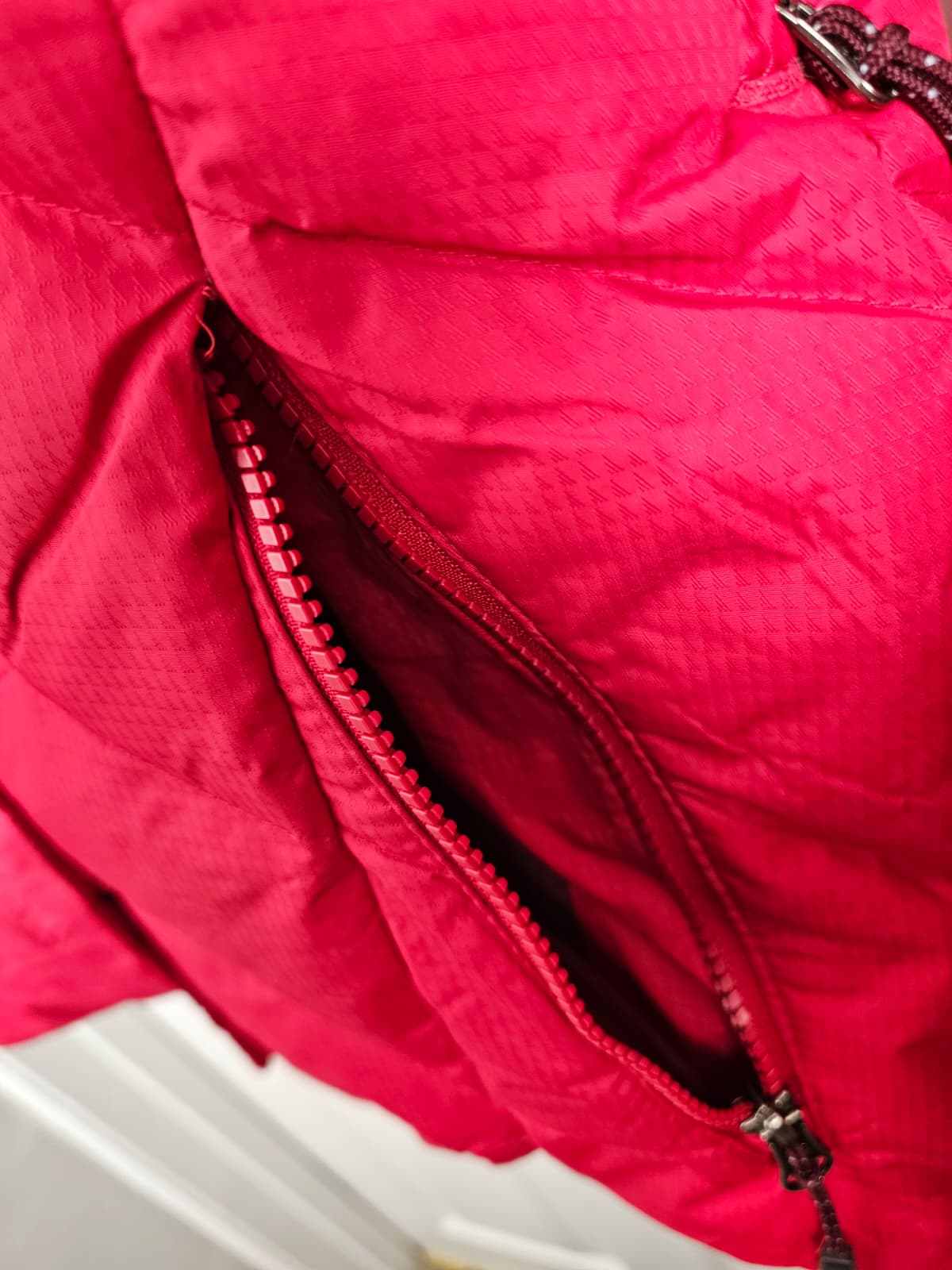 Columbia Omni-Heat Down Full Zip Hooded Ski/Snowboard Winter Jacket/Coat - L/Large - Red