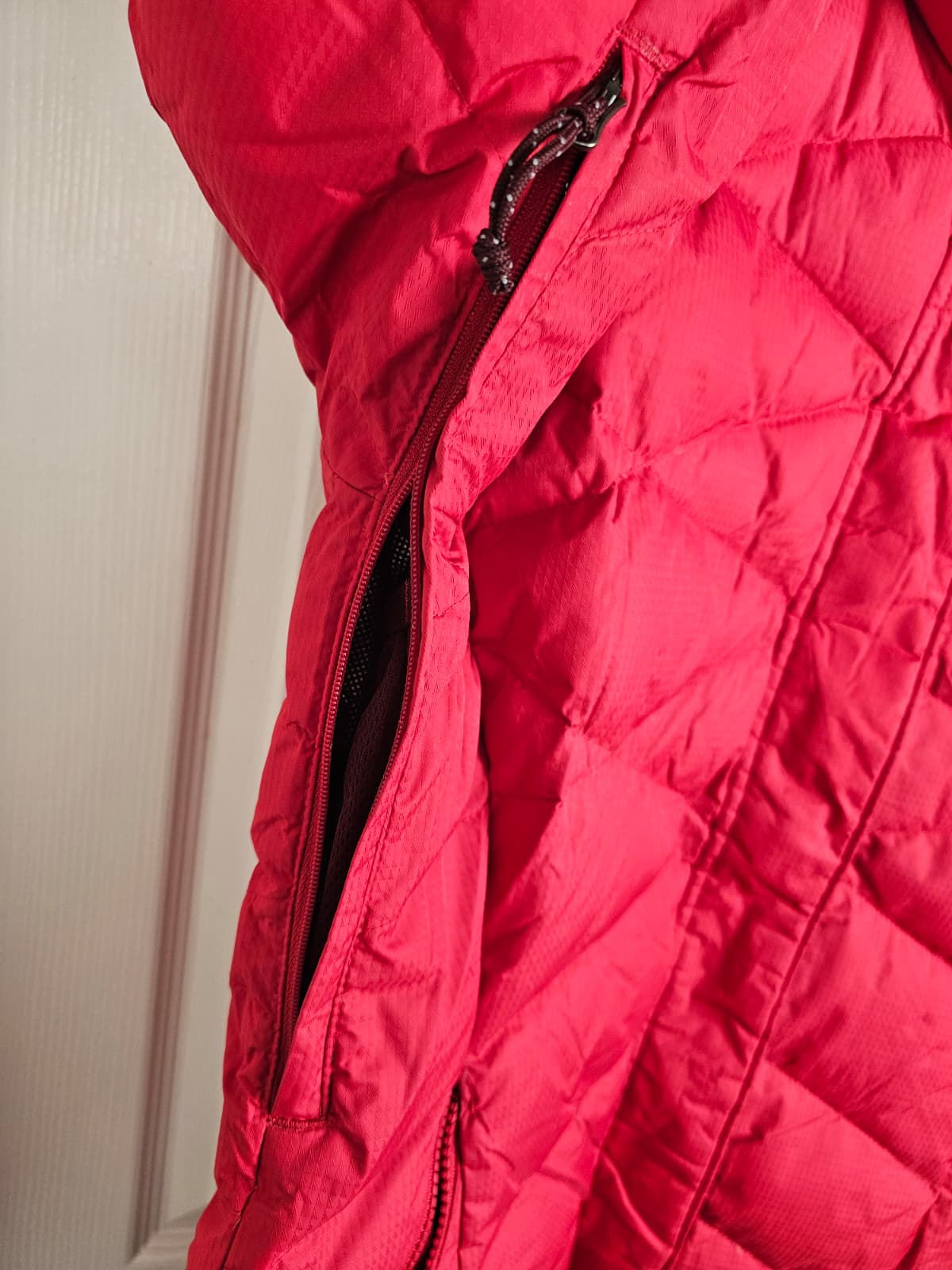 Columbia Omni-Heat Down Full Zip Hooded Ski/Snowboard Winter Jacket/Coat - L/Large - Red