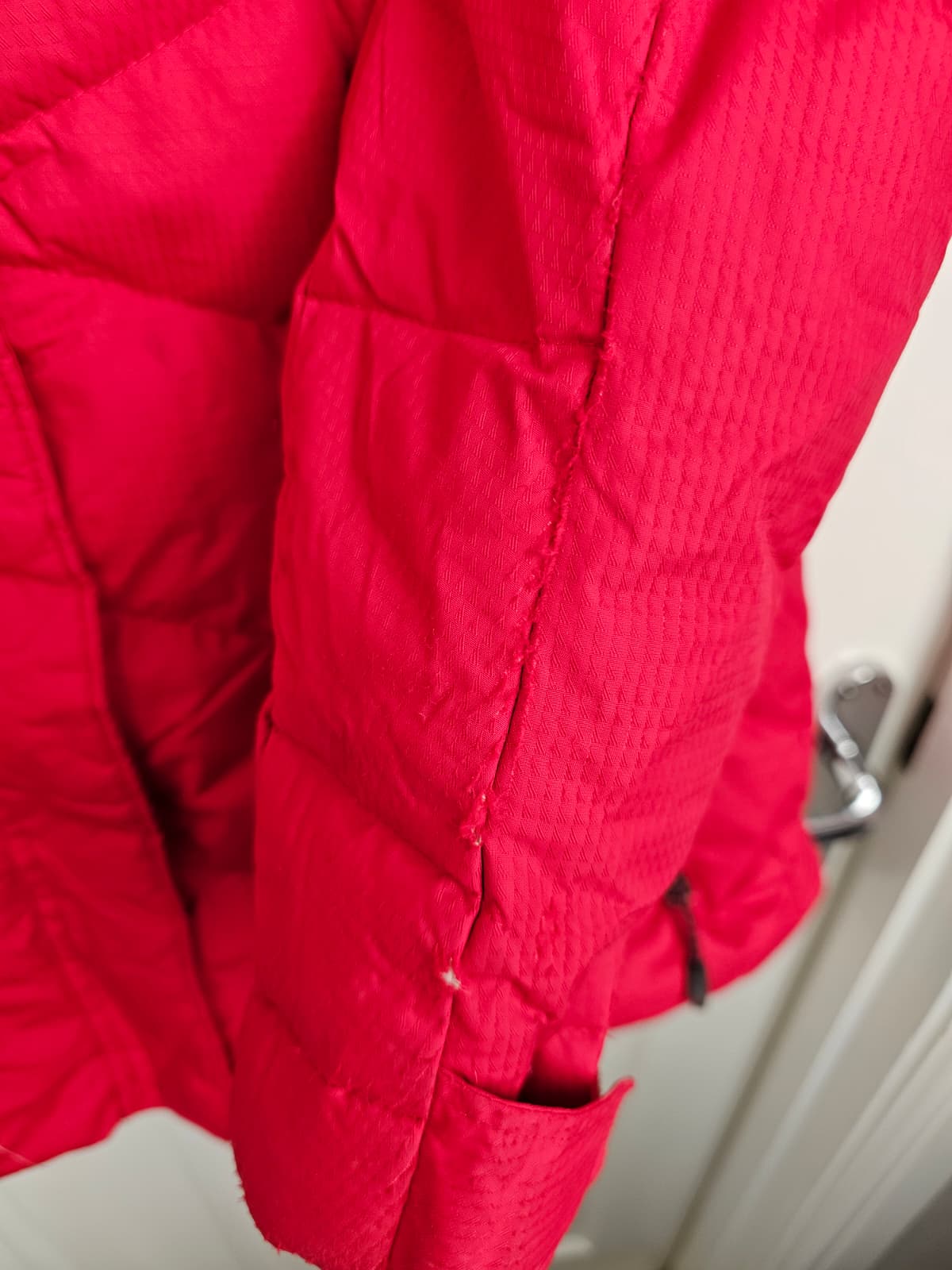 Columbia Omni-Heat Down Full Zip Hooded Ski/Snowboard Winter Jacket/Coat - L/Large - Red