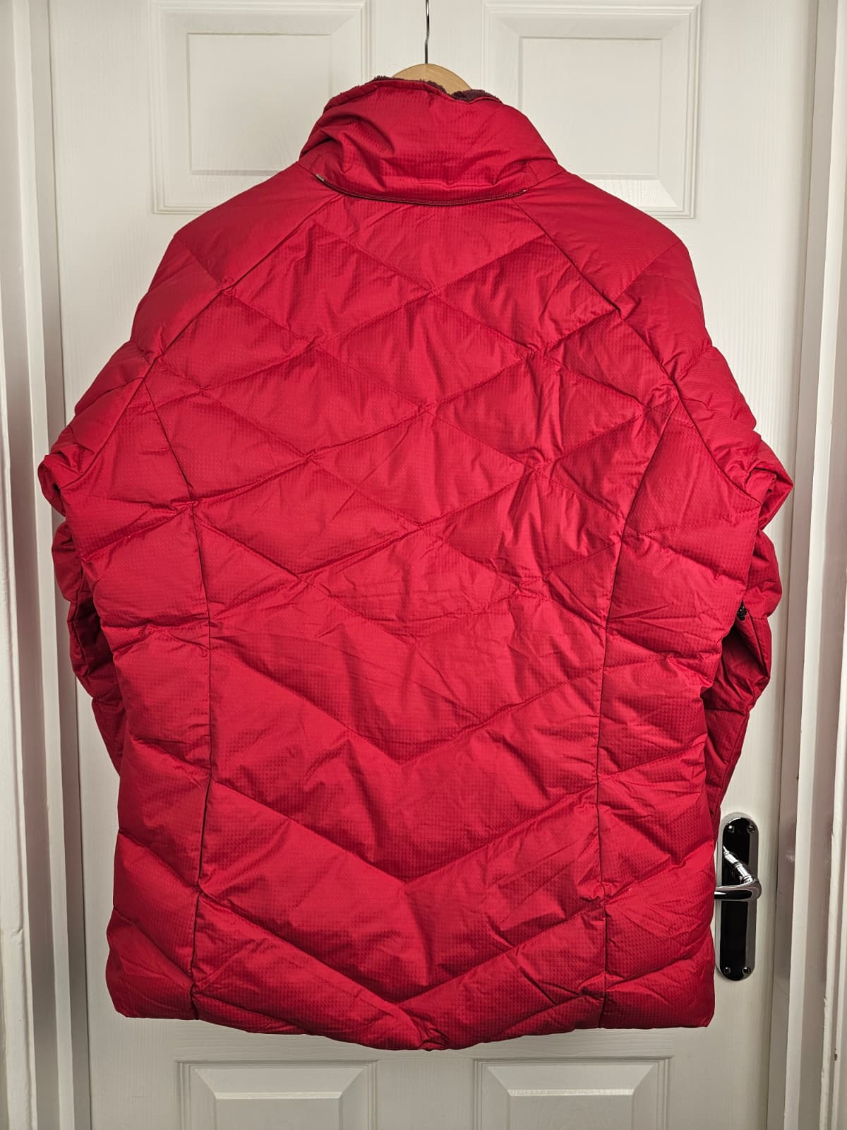 Columbia Omni-Heat Down Full Zip Hooded Ski/Snowboard Winter Jacket/Coat - L/Large - Red