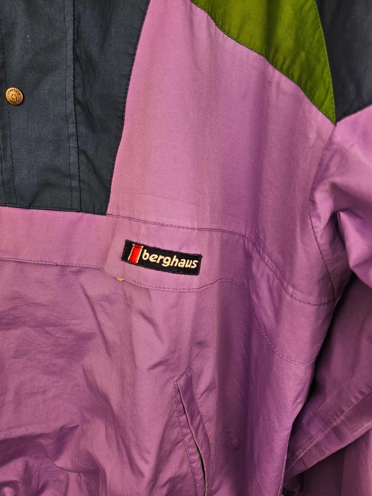 Berghaus Mens 1/2 Zip Pullover Smock/Jacket - XL/Extra Large - Purple/Navy