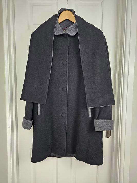 David Barry Exquisite Wool & Cashmere Button Up Smart Casual Jacket/Coat - UK 14