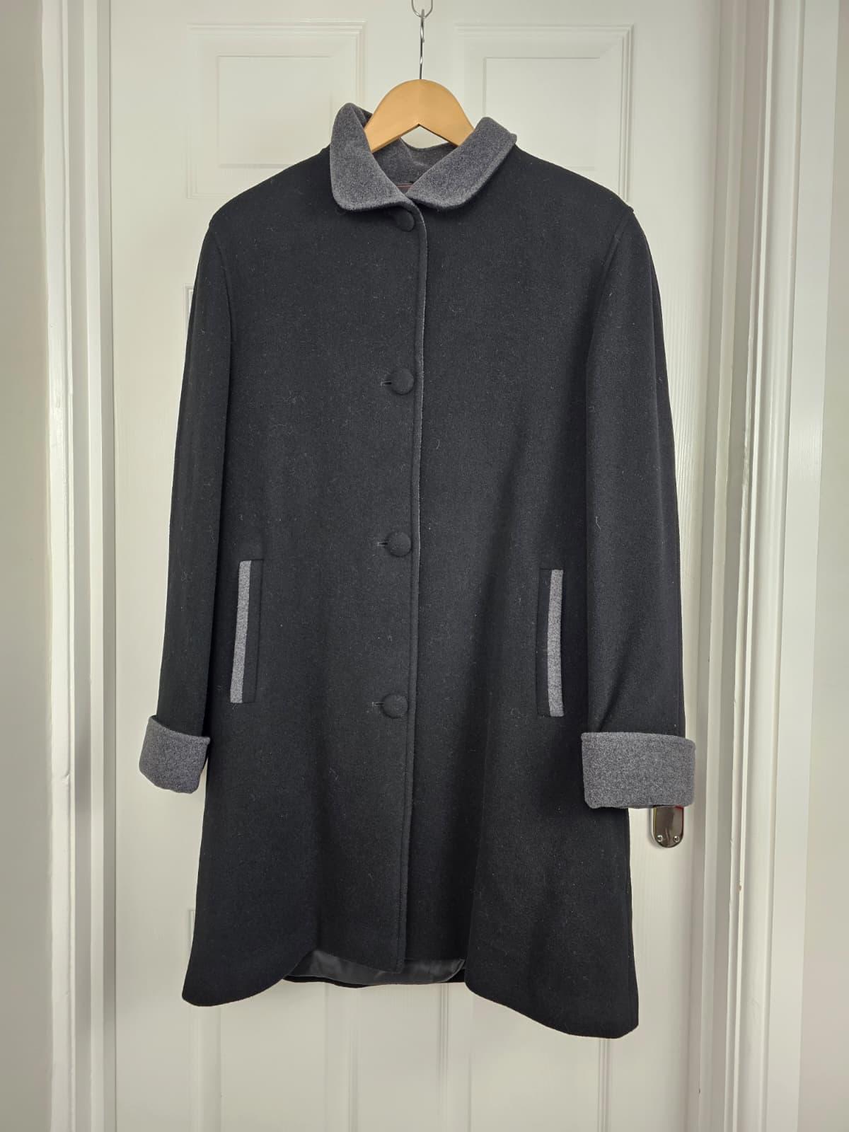 David Barry Exquisite Wool & Cashmere Button Up Smart Casual Jacket/Coat - UK 14