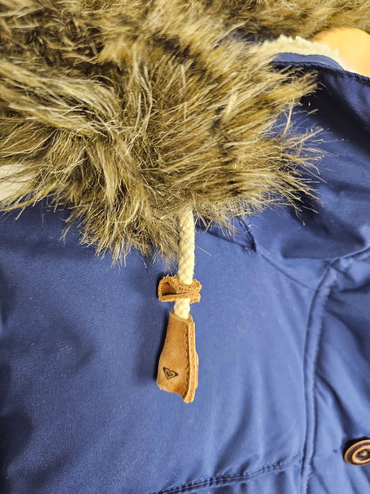 Roxy Women's Full Zip Hooded Winter Warm Parka Jacket/Coat - S/Small - Blue