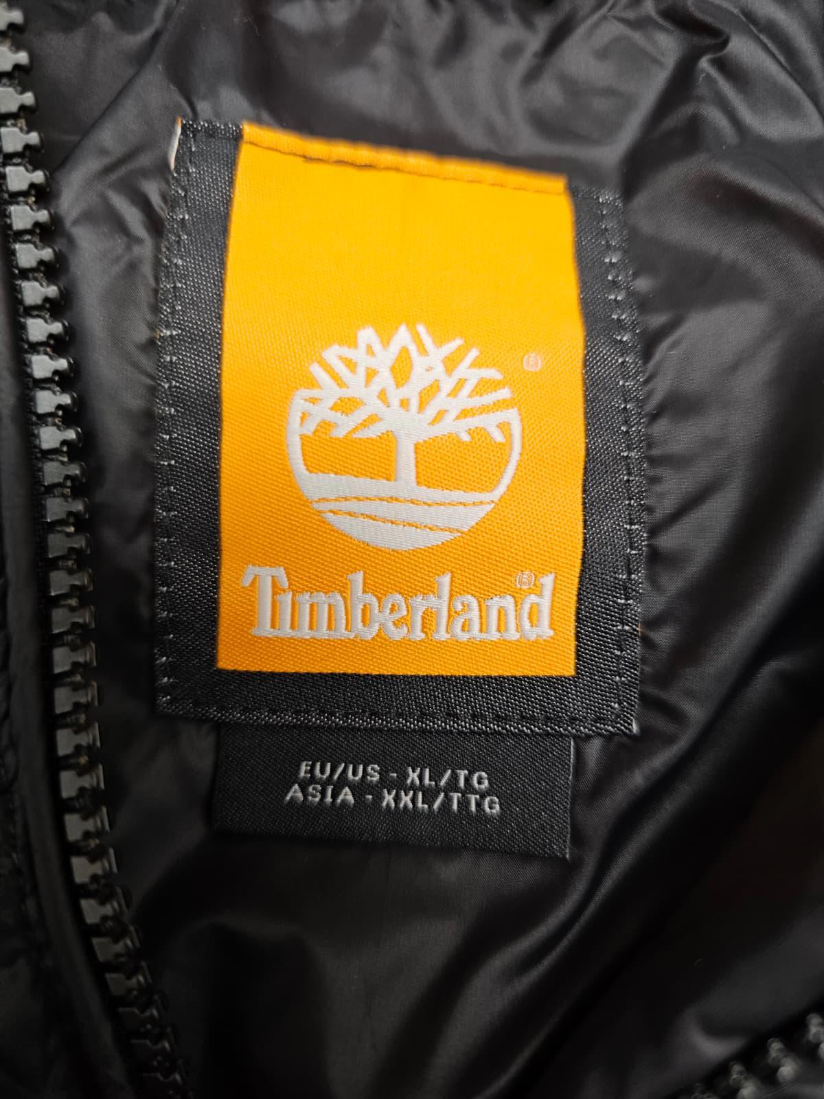 Timberland Womens Full Zip Hooded Puffer Jacket/Coat - XL - Black