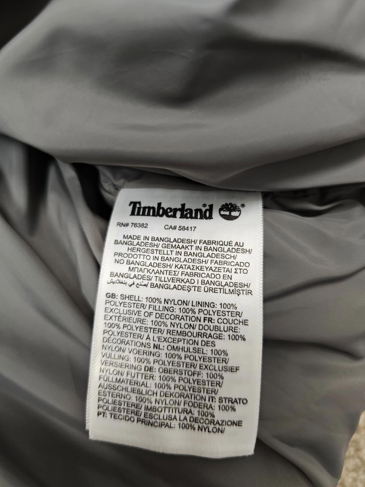 Timberland Womens Full Zip Hooded Puffer Jacket/Coat - XL - Black