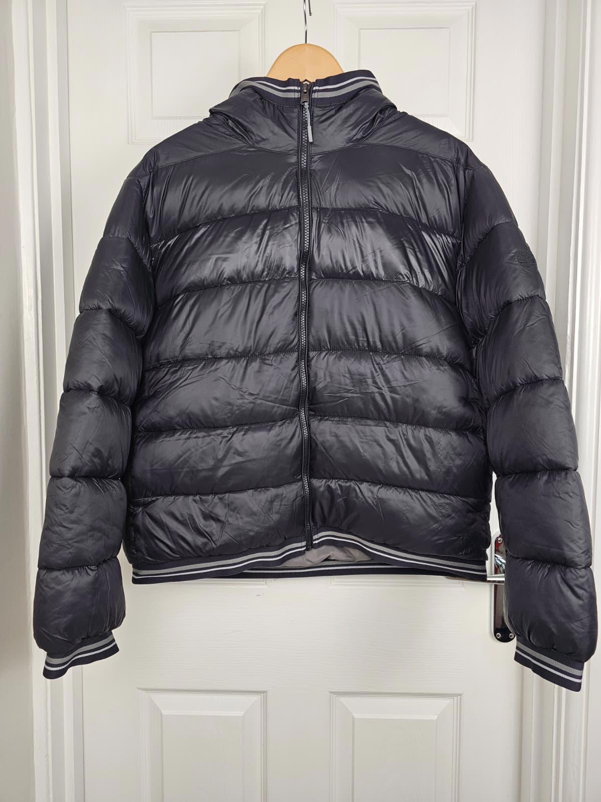Timberland Womens Full Zip Hooded Puffer Jacket/Coat - XL - Black