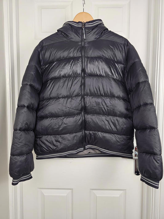 Timberland Womens Full Zip Hooded Puffer Jacket/Coat - XL - Black
