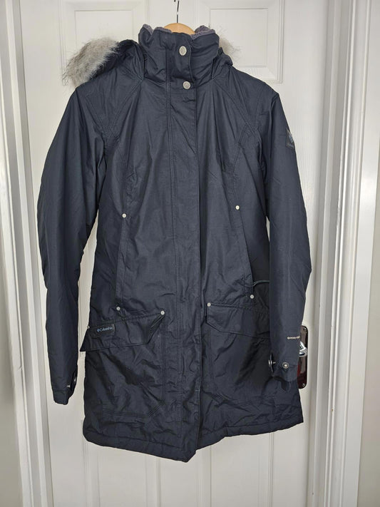 Columbia Womens Full Zip Hooded Reflective Lining Parka Jacket/Coat - S/Small 10
